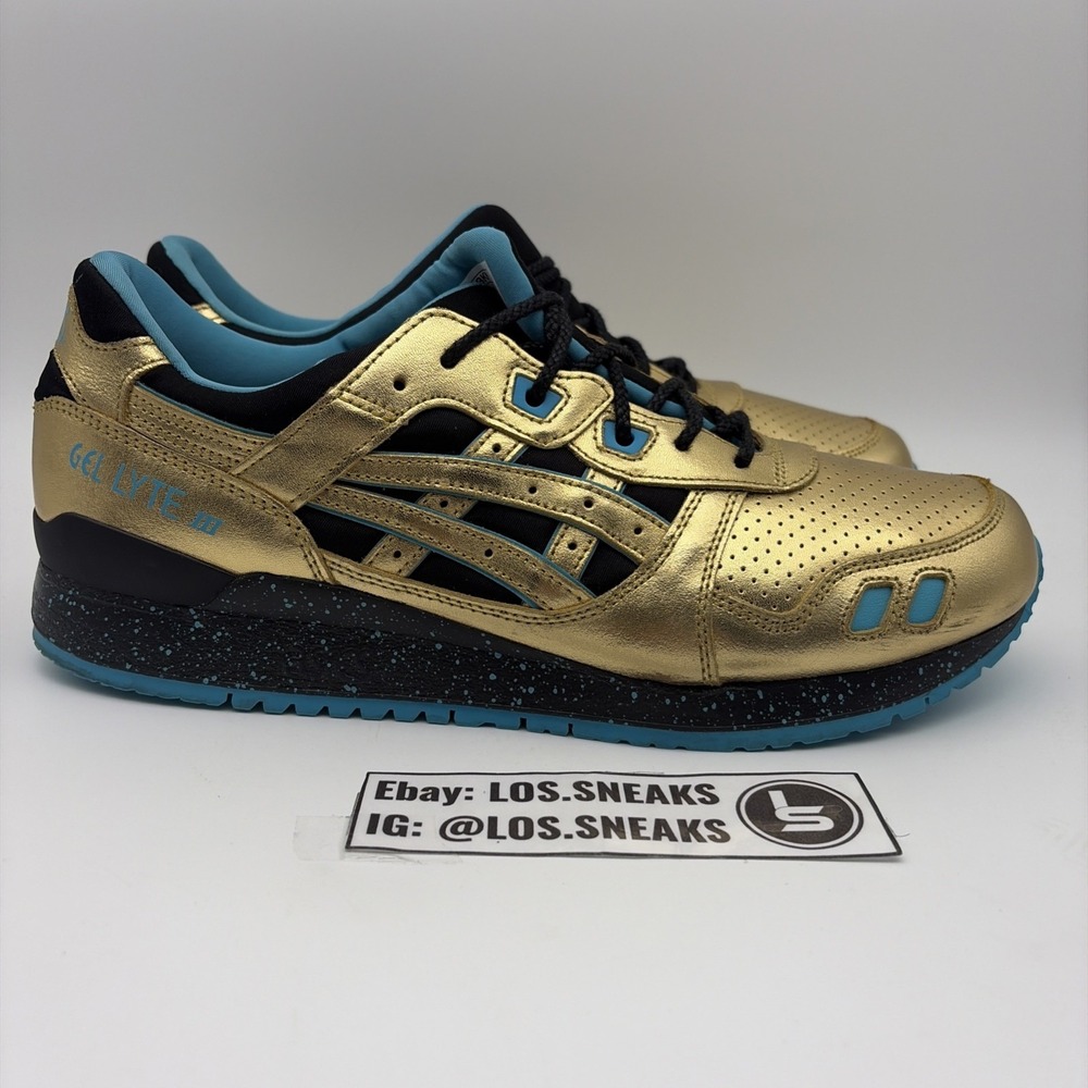 ASICS Gel Lyte 3 Wale Villa Intercontinental Champion Gold H63KK-9494 Mens 11.5 - Picture 3 of 11